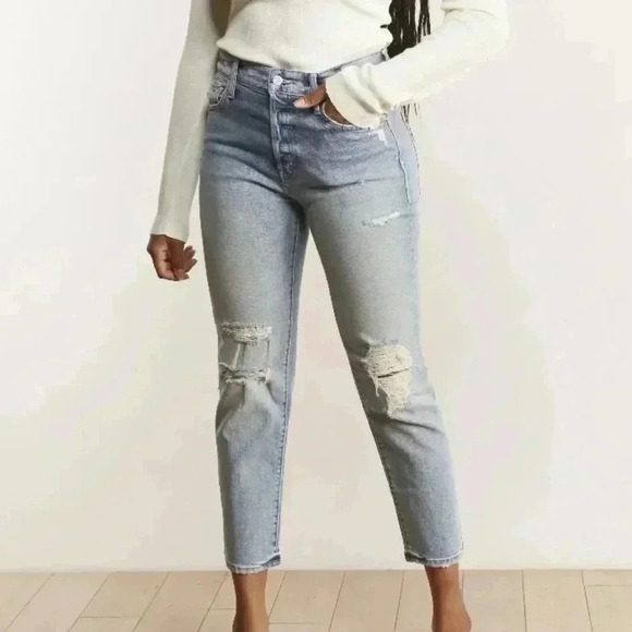 Mother Superior The Scrapper Ankle in Wicked Wild Calling Distressed Crop - Picture 1 of 12